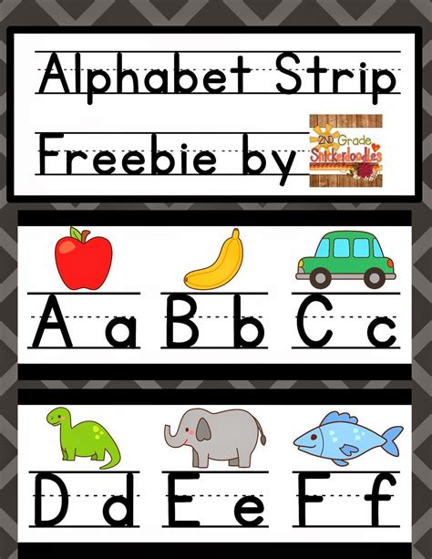 Alphabet Strip Free Printable